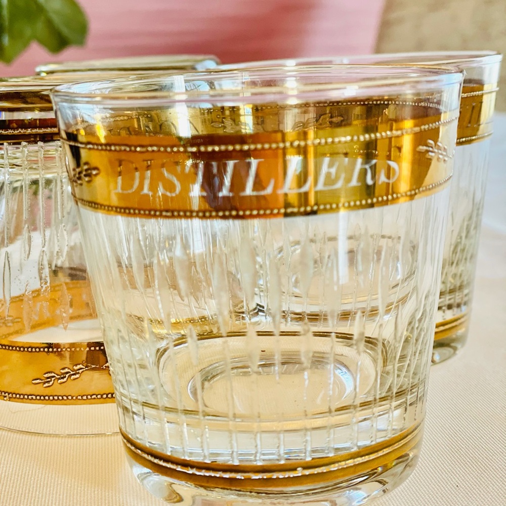 VTG. RARE ACADIAN DISTILLERY BREWERY GLASSES